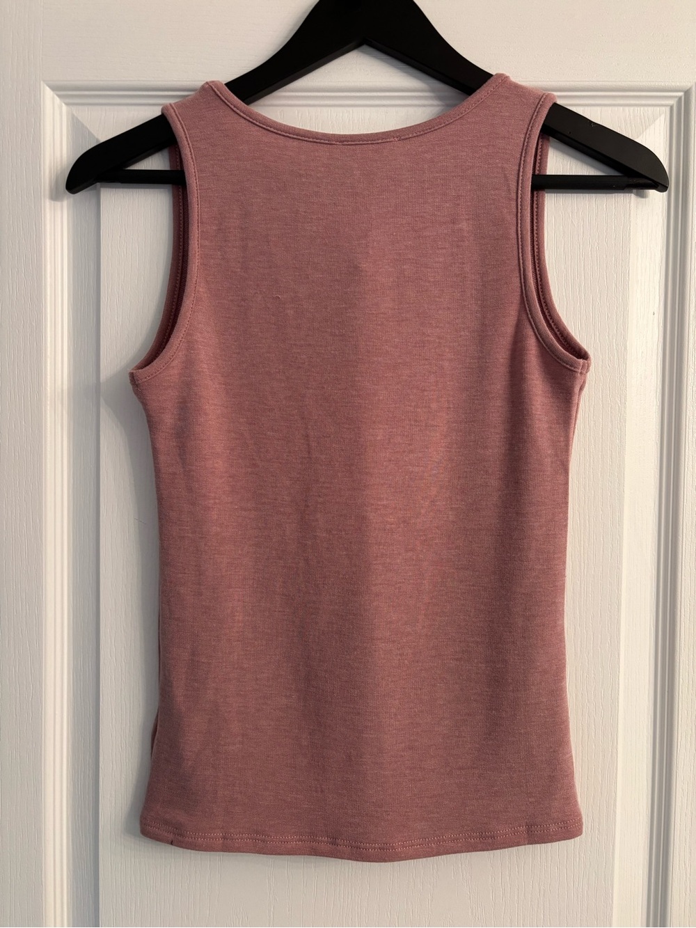 Mystree Women’s Sleeveless V-Neck Tank Top - Mauve Pink - Picture 2 of 5